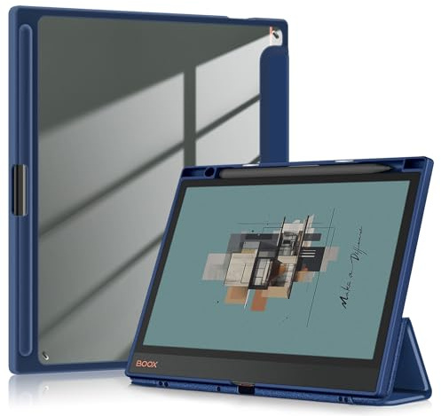 TOPCASE Hybridfodral kompatibelt med Boox Note Air3 C/Air 3 B/W 10,2 tum ePaper fodral med automatisk vila/väckningsfunktion, blå