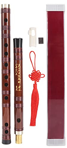 Bambuflöjt Utvalt Torrt Bittert Material Traditionellt Dizi Instrument Set ZD02 för Nybörjare Prestationsbetyg Examination