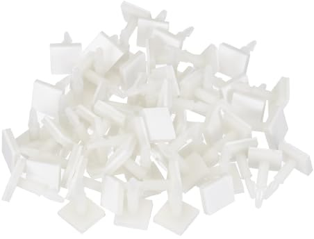 PATIKIL Supporto Adesivo Distanza, 60pz Staffa di Isolamento a Montaggio Inverso Colonna Isolamento Distanziatore PCB 0,5 Altezza Supporto per Supporto Scheda PCB PC, Bianco