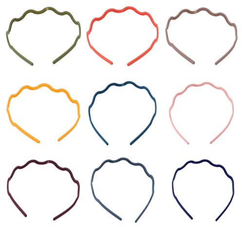 FRCOLOR 10pièces Bandeaux Pour Accessoires De Cheveux Ondulés Bandeaux Avec Dents Pour Bain Maquillage Sport