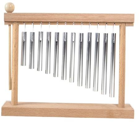 Strumento a percussione CHIMES VEGNI, 12 BARS CHIME, tavolo a riga singola Top Wind Chime, 12 Note Design, layout a singola, Ideale per gli strumenti musicali Aulaom