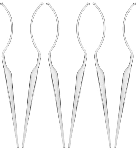 Lurrose Expositor de Pestañas Postizas Soporte Acrílico 6 Piezas Transparente Accesorio para Organización en Tiendas y Uso Diario