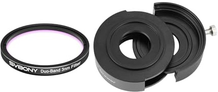 Svbony SV220 Telescope Filter, H-Alpha & OIII, 3nm Dual-Band 2 Nebula Filter, Bundle with SV226 Telescope Filter Drawer M42-M48, Reduce Light Pollution, for Deep Sky Astrophotography