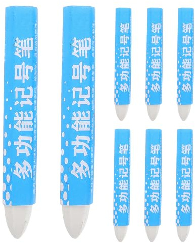 HINTRMENT 8pcs White Wax Tire Marker Pen for Car Tyres and Workshop Use