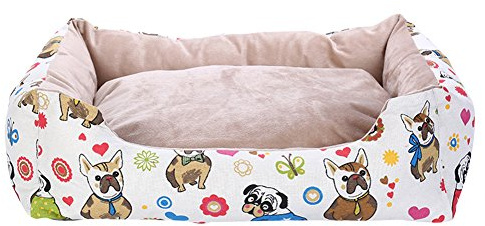 Anyu Hundebett Hundehaus Haustierbett Weich Gemütlich Hundesofa Hund M