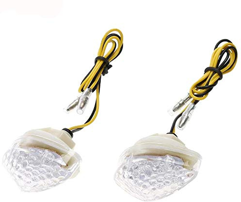 PolarLander Indicateur de Clignotant LED Ambre pour Motocyclette, Compatible avec Honda CBR 600RR, 1000RR, 900RR