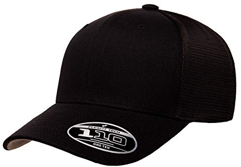 Flexfit Men's one_Size Trucker Cap, Black, Alpha