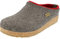 HAFLINGER Grizzly Kris Filzpantoffel Hausschuh Filzclog Grau (Anthrazit 304), Gr.43