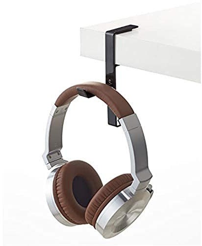 OneCut Headphone Hanger & Bag Hook, Universal Aluminum Metal Headphone Stand Holder for Bag and PC Gaming Headset & Bluetooth Wireless Headphone (Black)