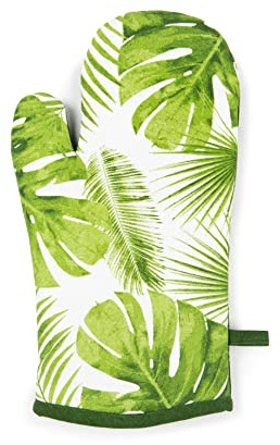 Excelsa Foliage Guanto da Forno, Taglia Unica, Fodera 100% Cotone, Imbottitura in Poliestere