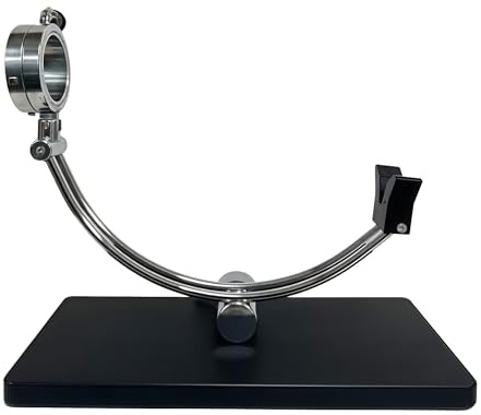 Balsat Support à jambon en fibre de polyéthylène avec ancrage et structures en acier inoxydable Noir 495 x 240 x 25 mm
