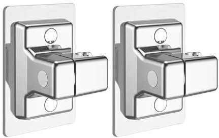 ZBHDEYG Base de ducha giratoria, 2 piezas, soporte de ducha, ABS, plata, montaje en pared