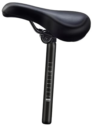 Ronyme Bike Saddle for Kids Bike Seat Practical Waterproof PU Leather Children Bicycle Saddle Replacement for Outdoor Sports Biking, Saddle w 27.2mm Post