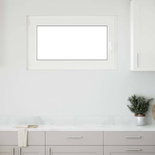 vidaXL Källarfönster RISOR 100x60 cm Tilt- och vridfönster DIN vänster antracit