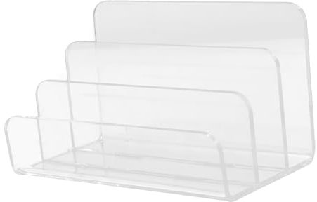 SHINEOFI Porte-Lettres Acrylique Transparent Organisateur Mural Bureau Trieur De Courrier pour Bureau Et École Rangement Pratique pour Documents Et Lettres