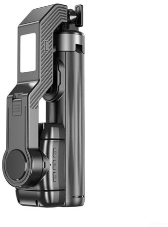 Handheld Selfie-Stick Tripod,Cellphone Gimbal Stabilizer, Adjustable Fill Light,360° Automatic Rotation, For Live/Video Recording