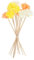 drburpily 12 pezzi/set con oli essenziali diffusore in rattan bastoncini ABS diffusore bastoncini fiori 19 cm rattan naturale Wo