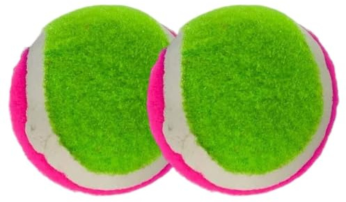 Fångbollar För Kastspel 2 Stycken 6,35 Cm Klibbiga Roliga Aktiviteter | Trädgårdsspel för barn För Familj, , Pool, Park, Camping, Resor, Fest, Sport, Sommar, Semester, Skola,