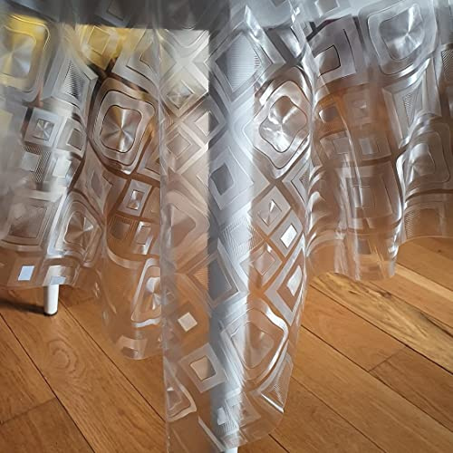 Home Direct Mantel de PVC Transparente, Mantel de Hule, Protector de Mesa, Rectangular 140 x 240cm