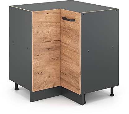 Vicco Meuble d'angle R-Line, Chêne de Force doré, 75.6cm sans PT, pour Une Combinaison Libre au Sein de systèmes de Cuisine modulaires
