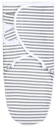 Pucksack Baby 0-3 Monate - Pucktuch Swaddle Blanket Puckdecke Strampelsack aus Baumwolle Gestreift