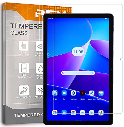 REY Pack 2X Pellicola salvaschermo per Lenovo Tab M10 Plus Gen 3 10,61, Vetro temperato, di qualità Premium