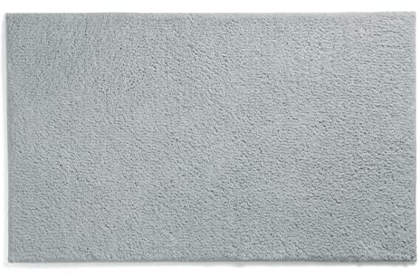 kela Badematte rutschfest 60 x 100 x 1,5 cm Maja, Badezimmerteppich grau, waschbar, recyceltes Polyester, Flauschiger Badvorleger