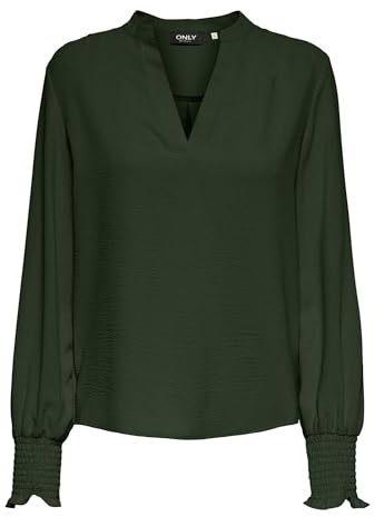 ONLY Onlmette V-hals Ls Smock Top Noos WVN, Duffelväska, S
