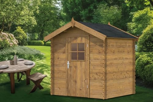Casita de madera impregnada CLARA 206x176 cm sin suelo