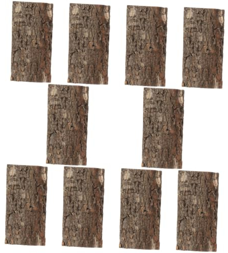 Supvox 10stücke Reptile Bark Für Terrarien Und Aquarien Natürliche Korkrinde Dekoration Für Reptilien Und Fische Langlebig Und Wasserfest Hintergrundplatte