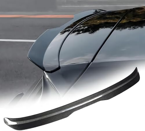 JLQFYWL Spoiler Auto del Tetto Posteriore per Hyundai i20 III (Facelift 2023) 2023-2025 - Ala Hatchback con Strisce del Labbro, Accessori Auto, A-Carbonfiberlook