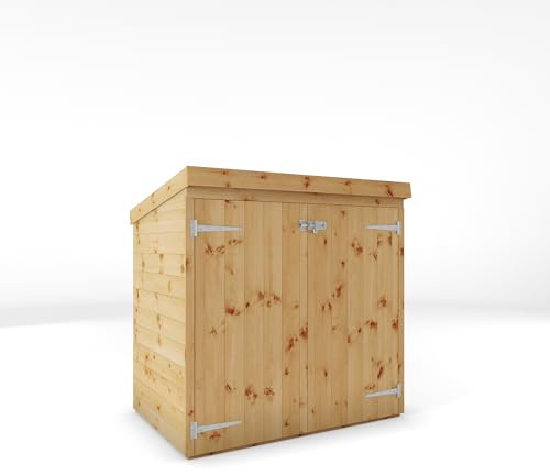 WALTONS | 3 x 5 Shiplap Mower Store | Pent Roof | 12mm Shiplap Tongue and Groove | Wooden Garden Mower Storage Shed | 10 Year Anti Rot Guarantee | 3 x 5 3ft 5ft