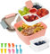 Ixydor Bento Box Lunchbox, Aauslaufsicher Salatbehälter, 1500 ML Bento Box, Brotdose mit Besteck Erwachsene/Kinder, Salatbehälter mit 3 Fächer für Schule, Arbeit, Picknick, Reisen, Camping (Rosa)
