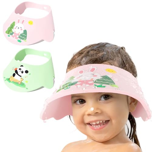 Cuffia da doccia per neonati e bambini – Chiusura in velcro regolabile in morbido materiale EVA, protegge occhi, naso e orecchie dall'acqua e shampoo, perfetta per lavare i capelli senza stress