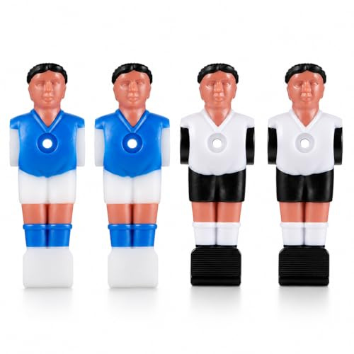 Garneck Figuras de futbolín de mesa de 16 mm y 13 mm, 4 piezas de repuesto para futbolín, mini jugador de fútbol para una diversión óptima y personalización de tu juego de futbolín