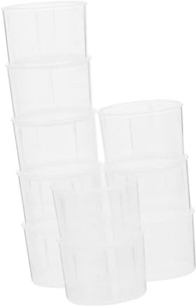 Warmhm 10 Pezzi Misurino Graduato Trasparente da per Dosaggio Medicinali e Miscelazione Liquidi Contenitore Versatile e Facile da con Marcature