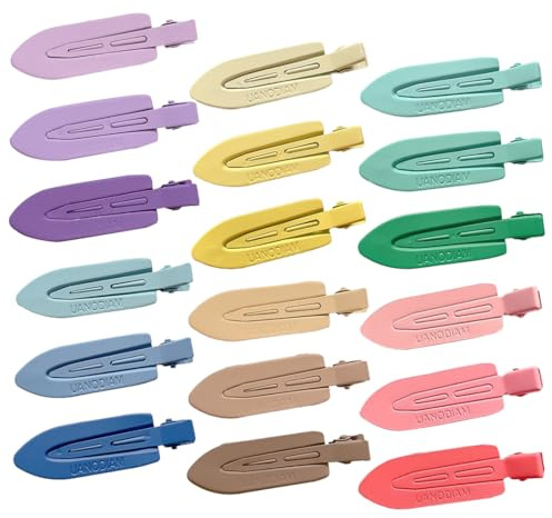 DULFAX Pinzas para el Cabello sin Pliegues 18 Piezas de Pinzas para el Pelo sin Doblar, Clips Pasadores Cabello para Mujeres Niñas Maquillaje