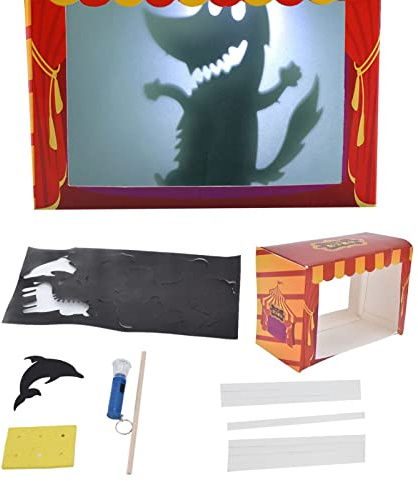 Picysa Juguete para muñecos de sombra para muñecos de sombra en el teatro de marionetas, juego educativo hecho a mano para