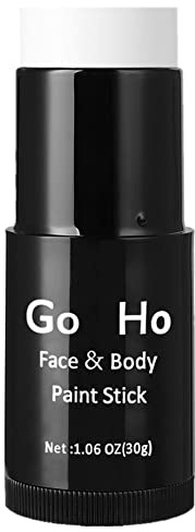 Go Ho Cream Blendable Stick(1.06 OZ),White Face Body Paint Stick - Oil Professional White Foundation for Halloween SFX Makeup