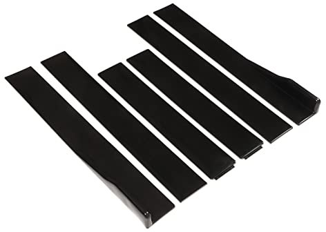 Minigonne Laterali per Auto, Auto 2,2 M Pannello Bilanciere Lucido Esterno Lato Inferiore Estensioni Diffusori Labbra Splitter