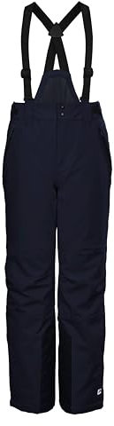 killtec Jungen Funktionshose/Skihose mit abzippbarem Latz KSW 79 BYS SKI PNTS, dunkelnavy, 128, 37310-000