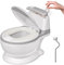 Potty Training Toddler Toilet Seat,Baby Potty for Boys Girls,Toddlers Potty Realistic Toilet Potty Chair Potties with Wipes Storage Splash Guard Non-Slip Removable Bowl for Ages 1-6 Childrens,Gray