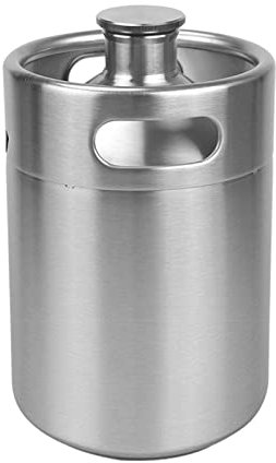 Bryggtillbehör 5L Mini Keg Beer Growler Bärbar ölflaska för picknick/BBQ Hembryggningsverktyg för öltillverkning Små ölfatsdispensrar(5L keg)