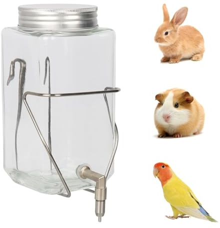 Rabbit Water Bottle, Bird Non drip Water Dispenser, Suitable for Guinea Pigs, Totoro, Rats, Hamsters and Other Small Animals(33 oz)