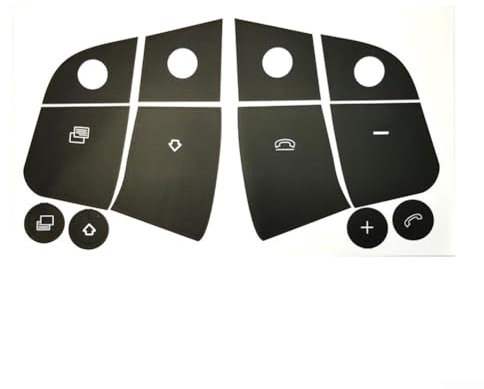Pegatinas de repuesto para botones de volante en todos los modelos compatibles