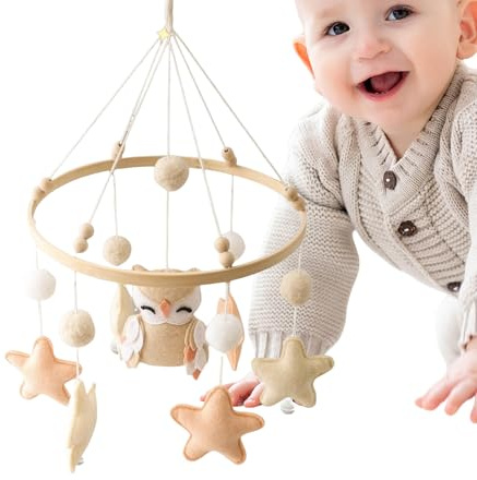 Baby Mobile - Mobile sensoriale per lettino, giocattolo fatto a mano, accessorio sensoriale per la casa, la cameretta dei bambini, la camera da letto e le ragazze