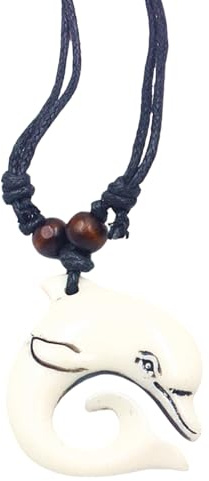 LAIOUSN Collier élégant avec pendentif dauphin - Longueur réglable - Accessoire de fête pour les amoureux et les admirateurs d'animaux - Bijoux inspirés de la nature, taille unique, Comme décrit