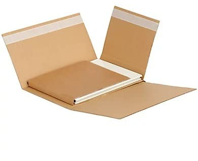 Boite étui standard fermeture adhésif pour livre, BD dimensions 330 x 250 x 60/10 mm (CBJ Emballages) (x5)
