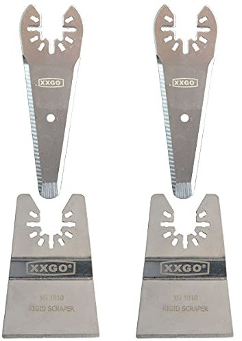 XXGO 4 Pcs Oscillating Multi Tool Scraper Blades for Scraping Cutting Removing Paint Caulk Adhesive Sealant XG4201U