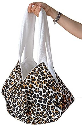 Cieffepi Home Collections Sac de plage en coton Art. TANZANIA, Fantaisie, Base esagonale 55x55 cm; Altezza borsa 25 cm